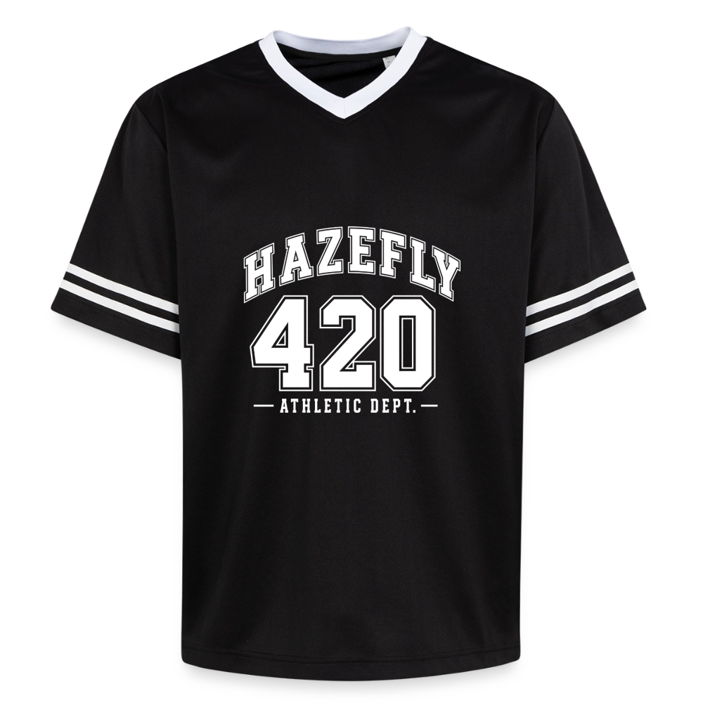 ATHLETIC DEPT Mesh T-Shirt - Schwarz/Weiß