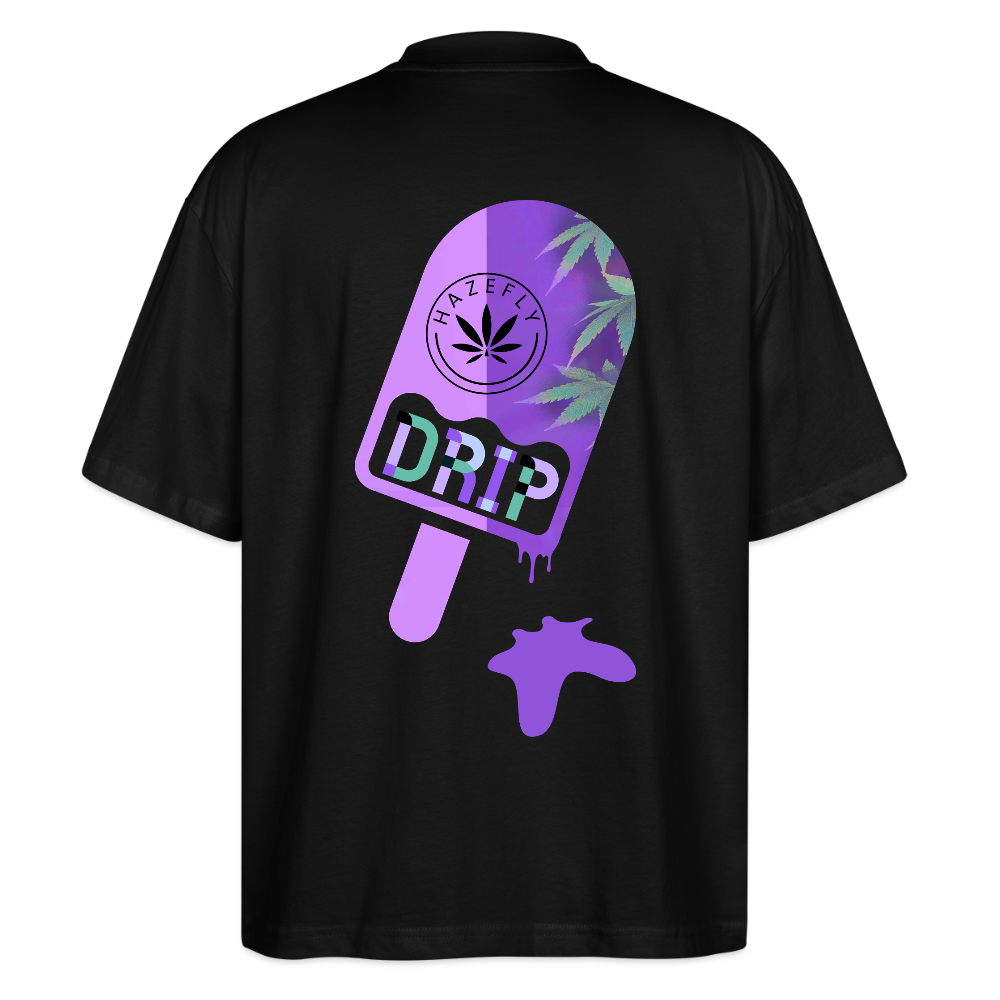 ICE CREAM Oversized Unisex Bio T-Shirt - Schwarz