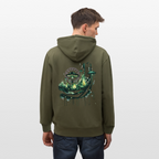 GLOW GARDEN Unisex Bio-Kapuzenjacke - Khaki