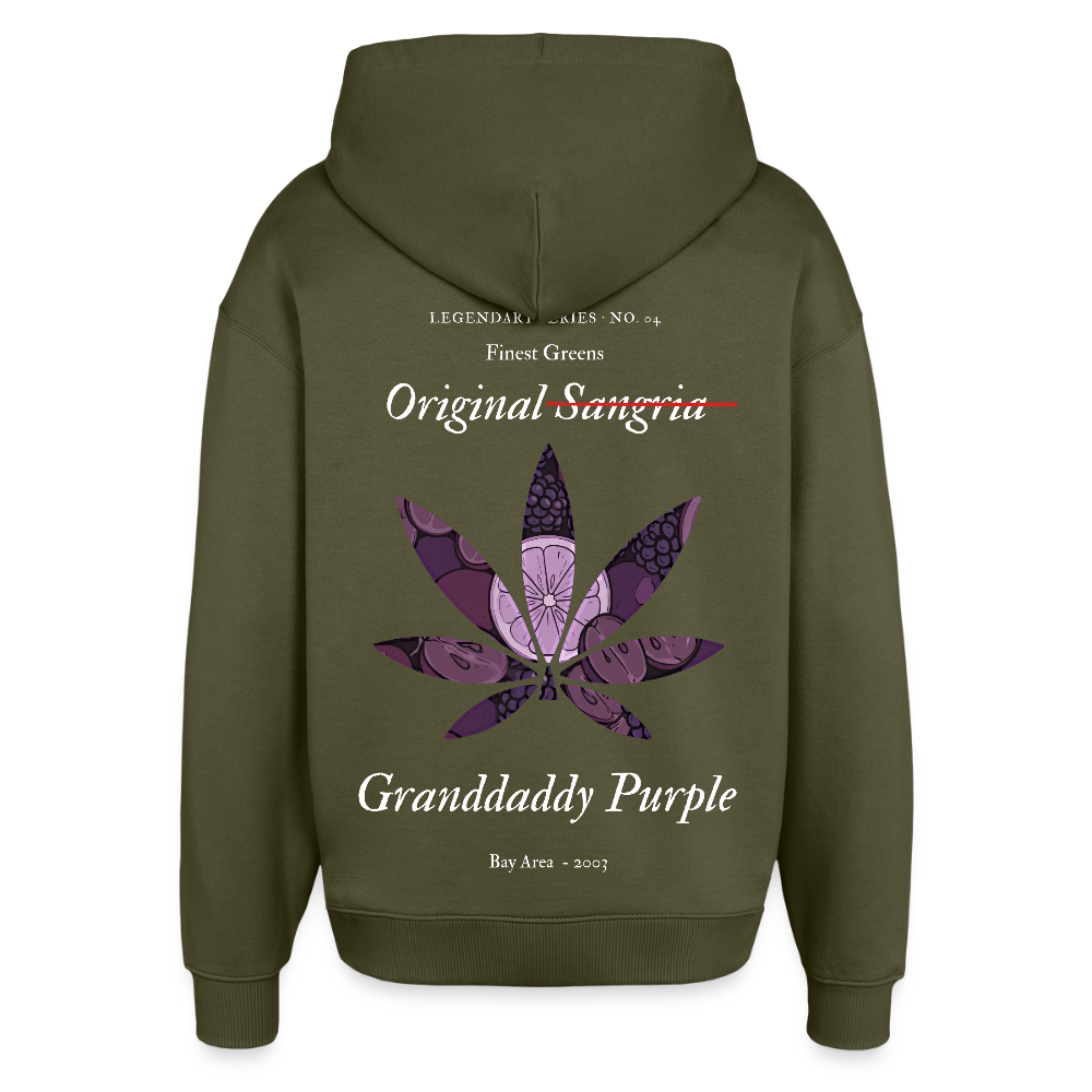 TRUE GRAPE Oversized Unisex Bio-Hoodie - Khaki