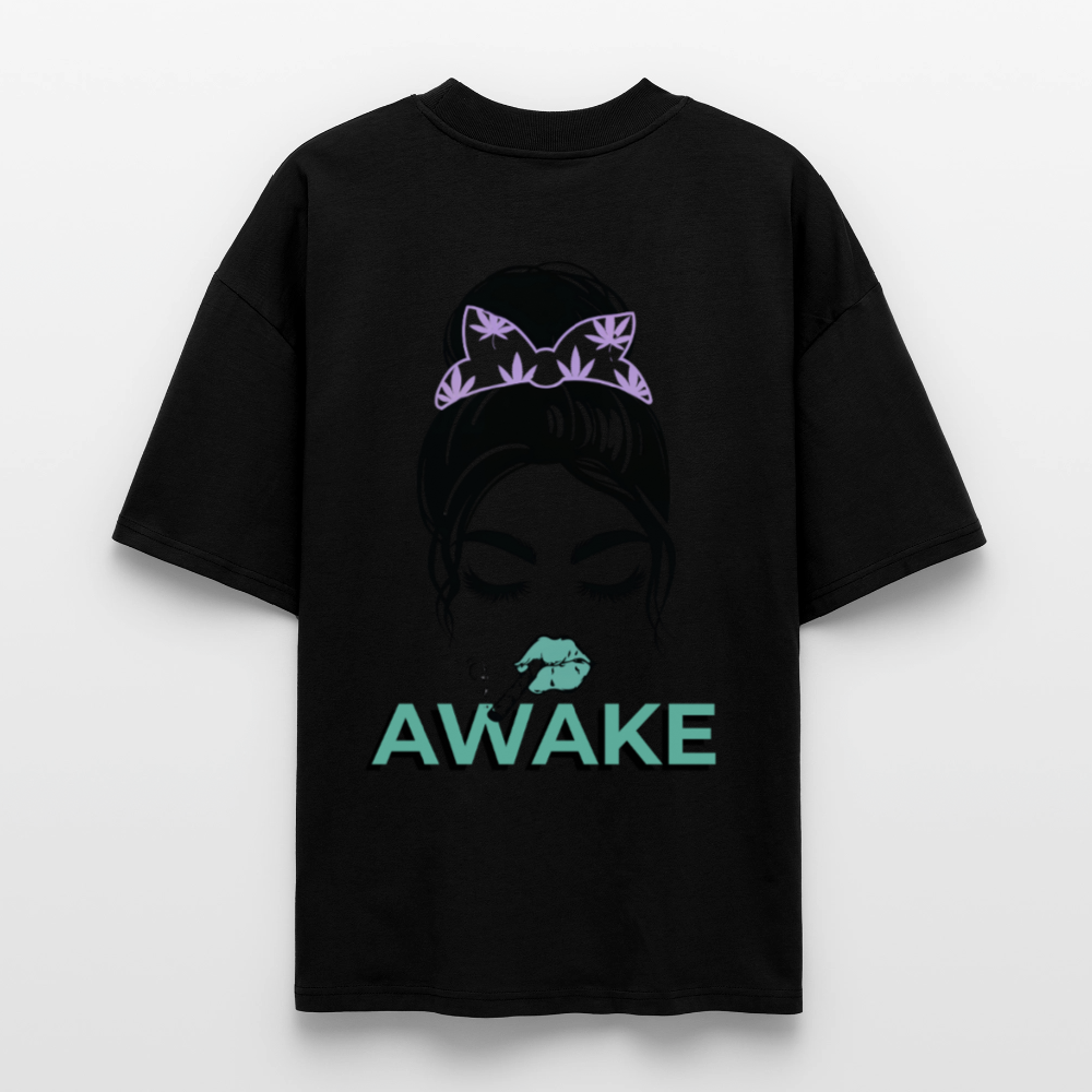 AWAKE Oversized Unisex Bio T-Shirt - Schwarz