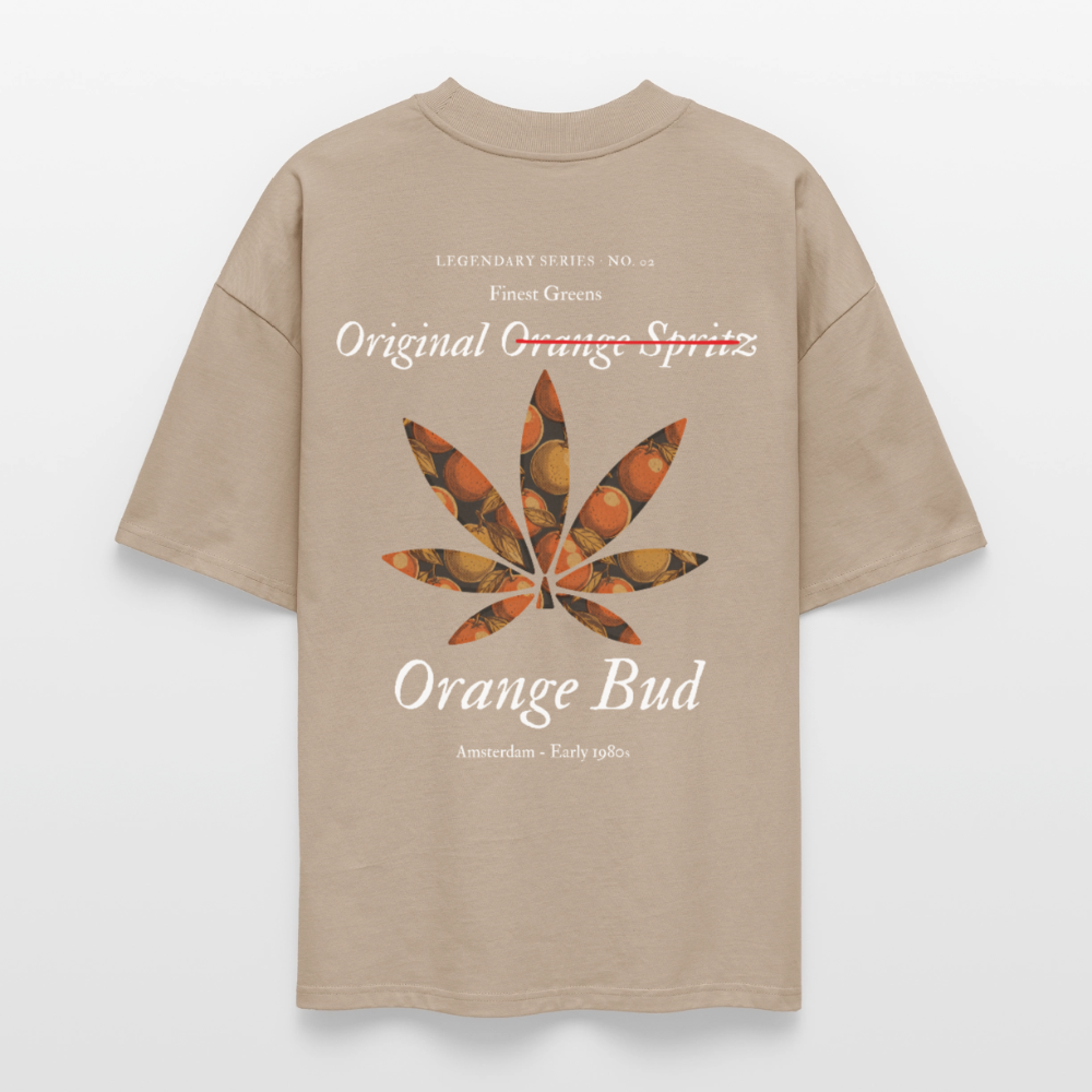 TRUE ORANGE Oversized Unisex Bio T-Shirt - Steingrau