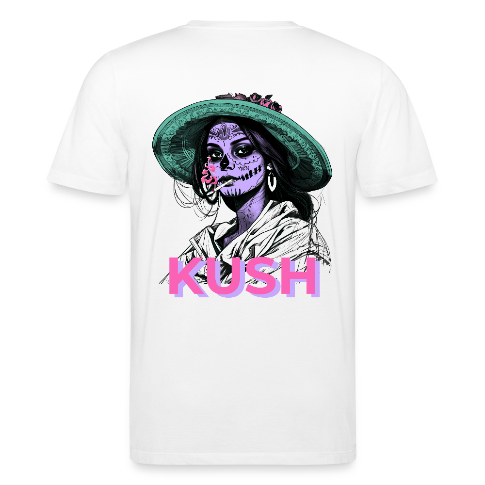 LA CATRINA KUSH Unisex Bio-T-Shirt - Weiß