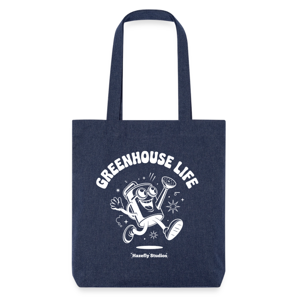 GREENHOUSE LIFE recycelter Heavyweight Stoffbeutel - melange Blue