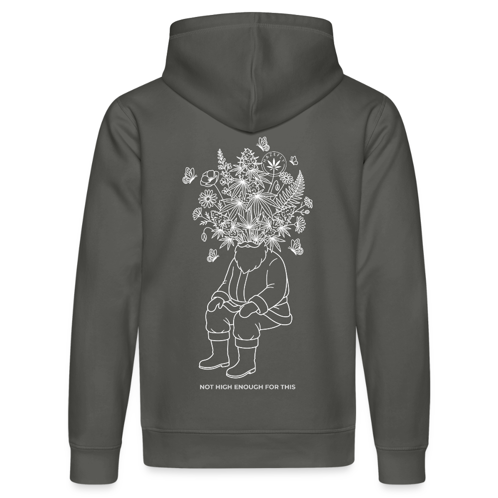 NOT HIGH ENOUGH Unisex Bio-Hoodie - Anthrazit