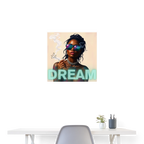DREAM Poster 60x60 cm - Weiß