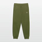 HAZEFLY WHITE Organic Relaxed Jogginghose - MOSS GREEN