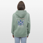 TRUE BERRY Unisex Bio-Kapuzenjacke - Helles Graugrün