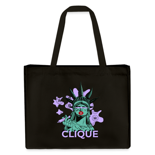 420 CLIQUE recycelter Shopping Bag - Schwarz