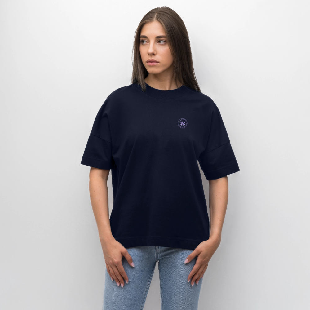 PUMPKIN VIBE Oversized Unisex Bio T-Shirt - Navy