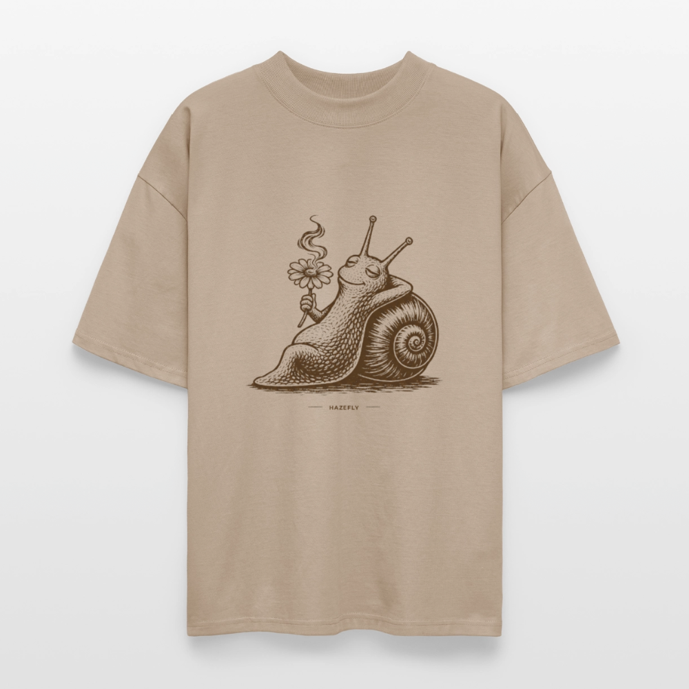 SLOW BURN Unisex Oversized Bio-T-Shirt - Steingrau