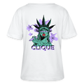 420 CLIQUE 2.0. Relaxed Frauen Bio-T-Shirt - Weiß
