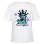 420 CLIQUE 2.0. Relaxed Frauen Bio-T-Shirt - Weiß