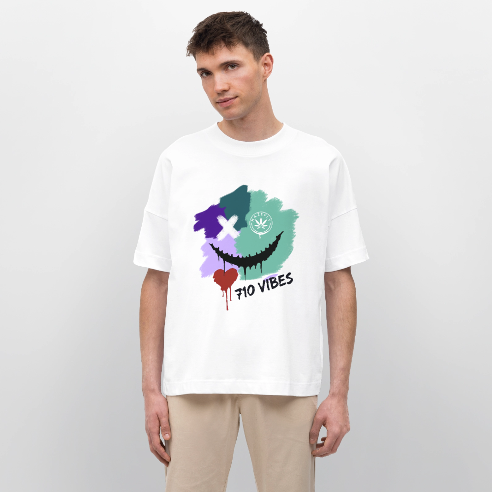 710 VIBES Oversized Unisex Bio T-Shirt - Weiß