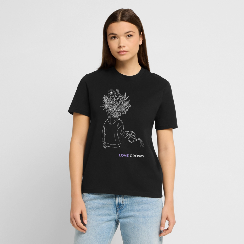 LOVE GROWS II Unisex Bio-T-Shirt - Schwarz