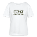 LOCAL GROWER Relaxed Frauen Bio-T-Shirt - Weiß
