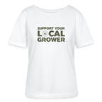 LOCAL GROWER Relaxed Frauen Bio-T-Shirt - Weiß