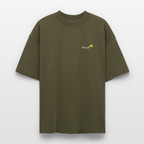 TRUE LEMON Oversized Unisex Bio T-Shirt - Khaki