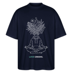 LOVE GREENS Oversized Unisex Bio T-Shirt - Navy