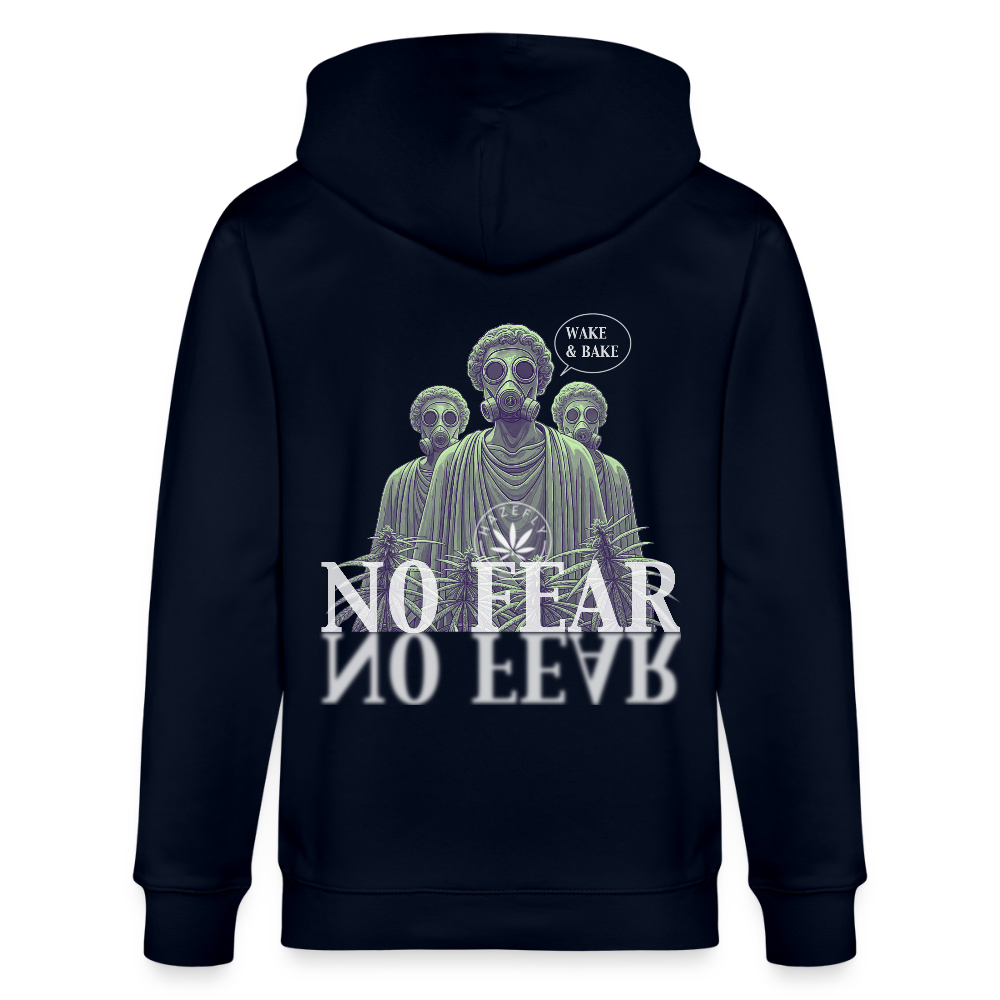 NO FEAR Unisex Bio-Kapuzenjacke - Navy
