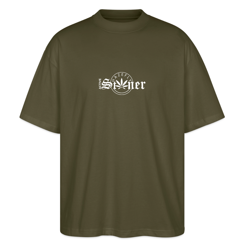 ACTIVE STONER Oversized Unisex Bio T-Shirt - Khaki