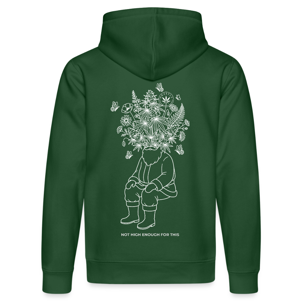 NOT HIGH ENOUGH Unisex Bio-Hoodie - Flaschengrün