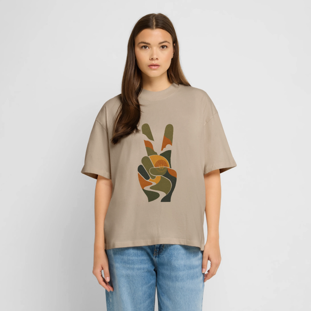 INNER PEACE Unisex Oversized Bio-T-Shirt - Steingrau