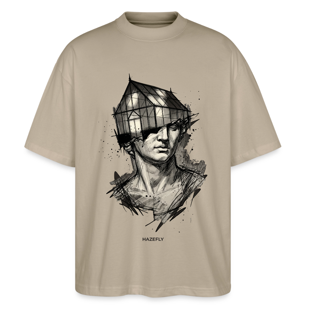 GREEN MIND Unisex Oversized Bio-T-Shirt - Steingrau