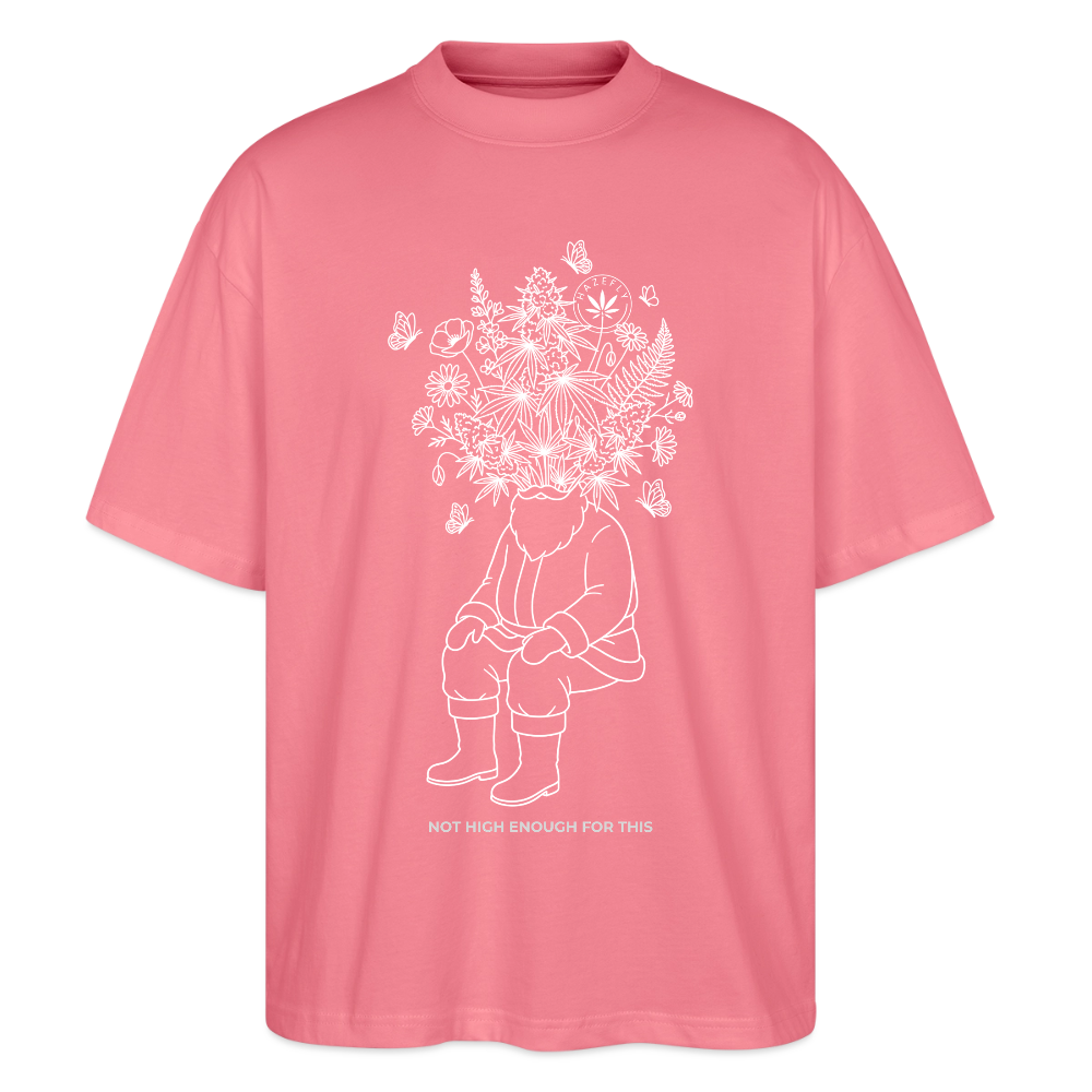 SANTAS KOSMOS Oversized Unisex Bio T-Shirt - Pink 