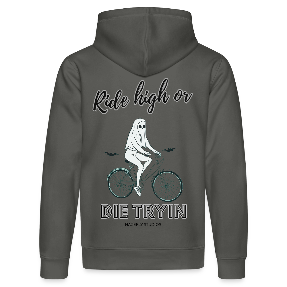 RIDE HIGH Unisex Bio-Hoodie - Anthrazit