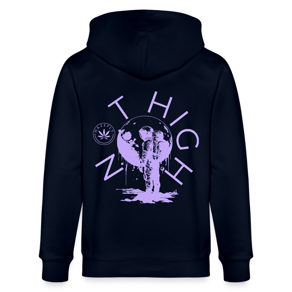 NOT HIGH Unisex Bio-Kapuzenjacke - Navy