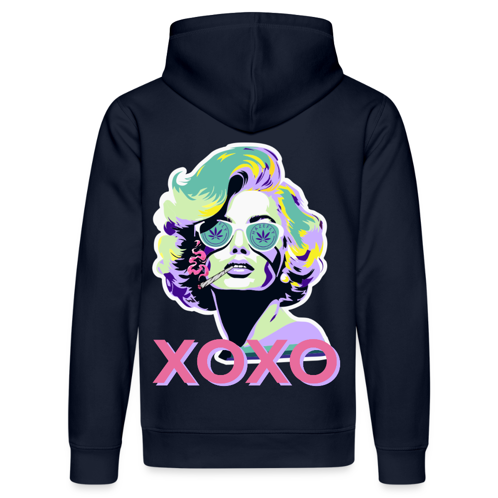 MARYLIN XOXO Unisex Bio-Hoodie - French Navy