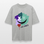 710 VIBES Oversized Unisex Bio T-Shirt - Grau meliert