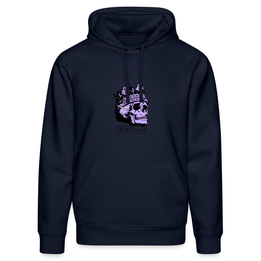 420 SKULL Unisex Bio-Hoodie - French Navy