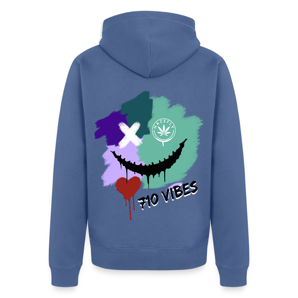 710 VIBES Unisex Premium Kapuzenjacke - Taubenblau