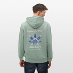 TRUE BERRY Unisex Bio-Kapuzenjacke - Helles Graugrün