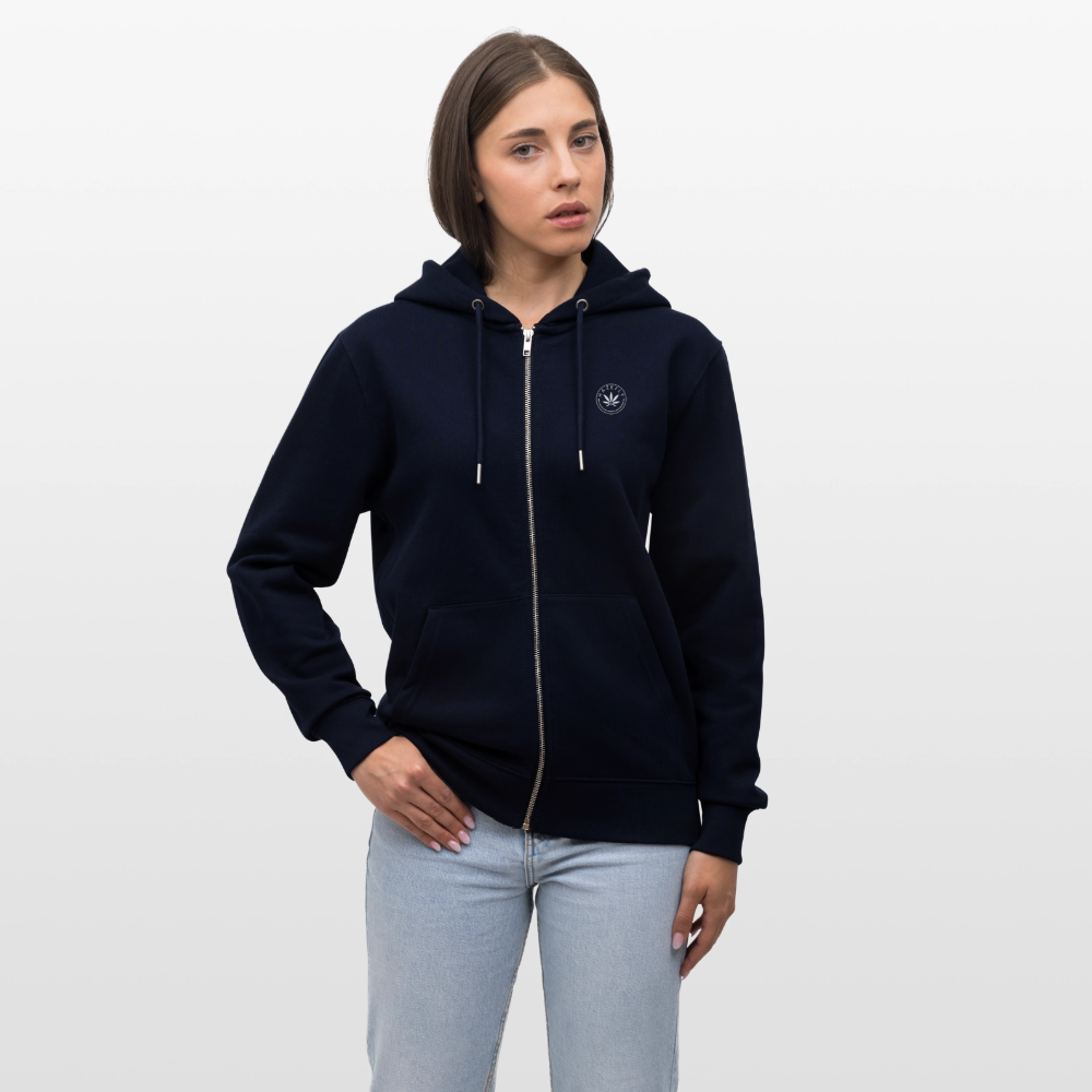 GLOW GARDEN Unisex Bio-Kapuzenjacke - Navy