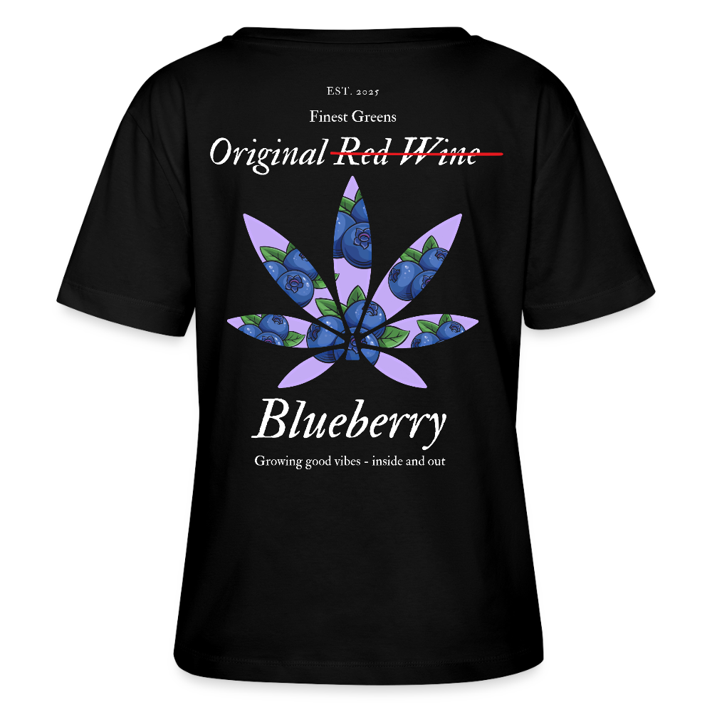 TRUE BERRY Relaxed Frauen Bio-T-Shirt - Schwarz
