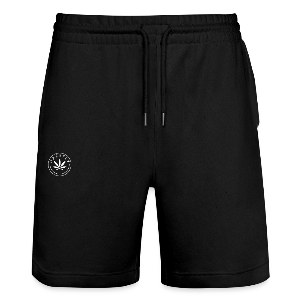 HAZEFLY LOGO WHITE Unisex Bio Joggingshorts - Schwarz