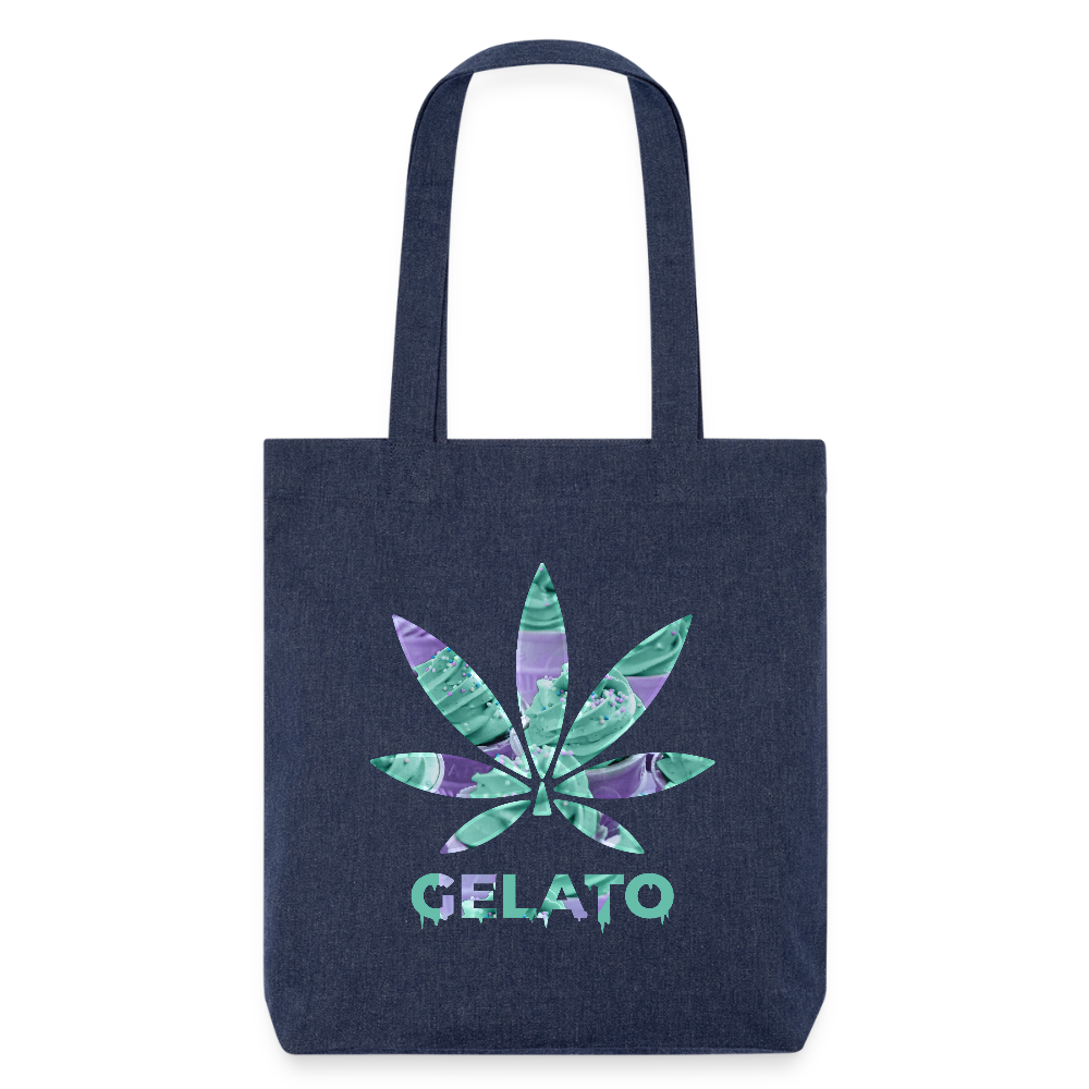GELATO recycelter Heavyweight Stoffbeutel - melange Blue