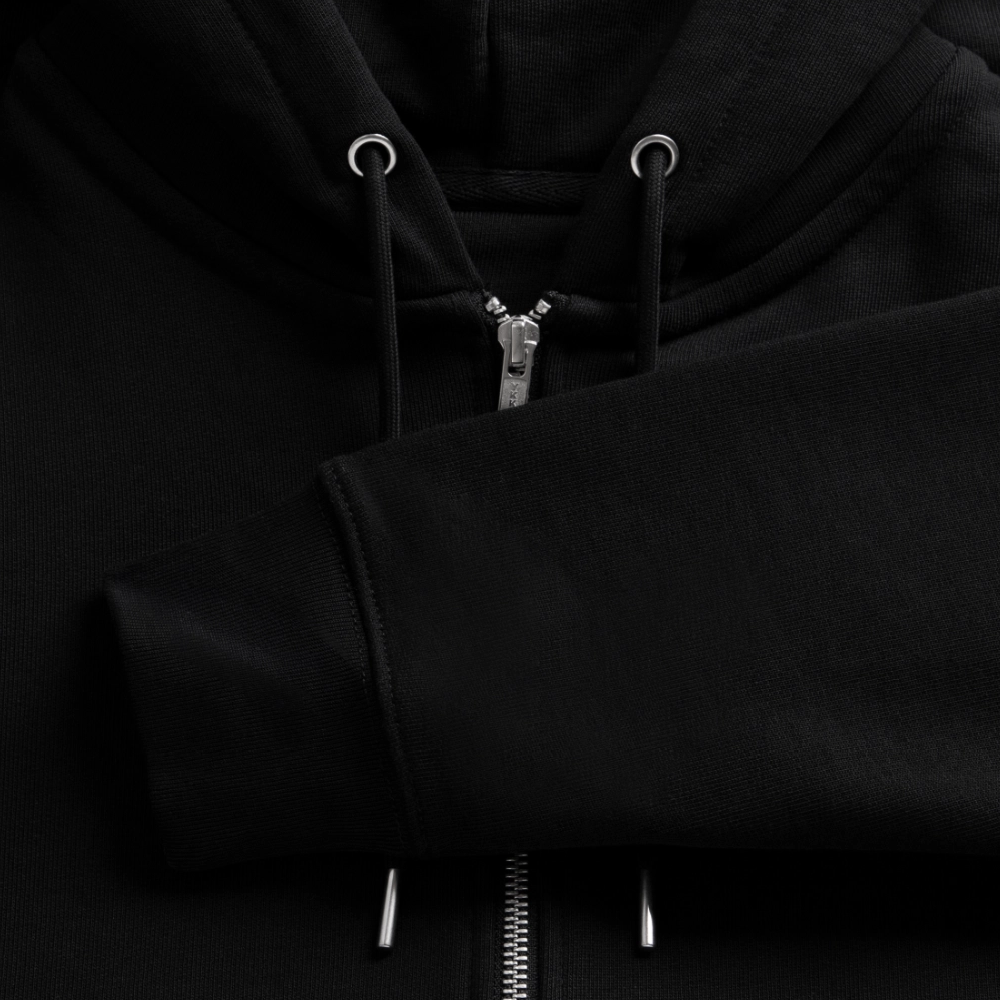 NO FEAR Unisex Bio-Kapuzenjacke - Schwarz