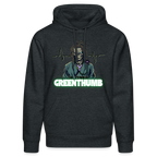 DR. ZOMBIE Unisex Bio-Hoodie - Dunkelgrau meliert