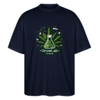 GLOW GARDEN WITH GROWLAB Oversized Unisex Bio T-Shirt - Navy