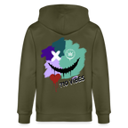 710 VIBES Unisex Bio-Kapuzenjacke - Khaki