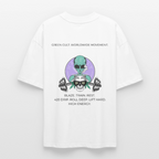 GREEN CULT Oversized Unisex Bio T-Shirt - Weiß