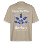 TRUE BERRY Oversized Unisex Bio T-Shirt - Steingrau