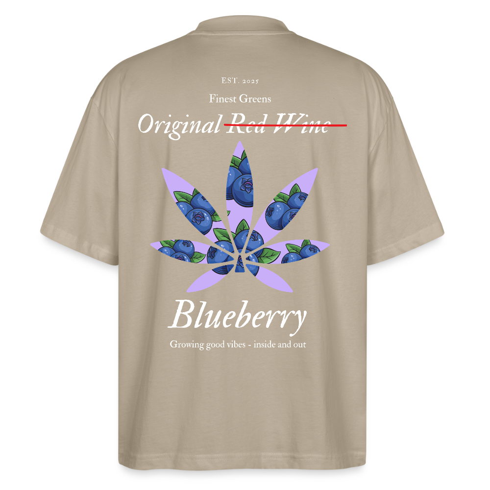 TRUE BERRY Oversized Unisex Bio T-Shirt - Steingrau