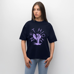 NOT HIGH Oversized Unisex Bio T-Shirt - Navy