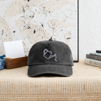 LOVE GROWS STICK Relaxed Vintage Cap - Vintage Schwarz