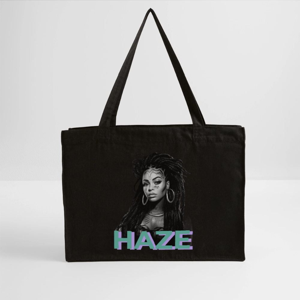 MADAM HAZE recycelter Shopping Bag - Schwarz